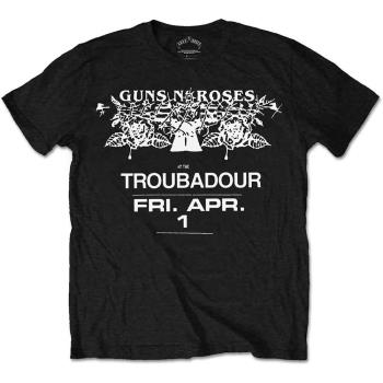 Guns N Roses: Guns N' Roses Unisex T-Shirt/Troubadour Flyer (Medium)