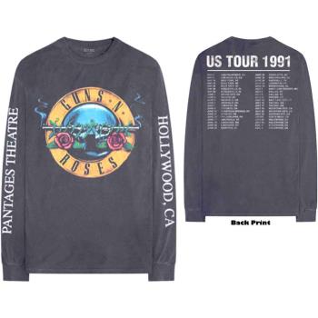 Guns N Roses: Guns N' Roses Unisex Long Sleeve T-Shirt/Hollywood Tour (Back & Sleeve Print) (XX-Large)