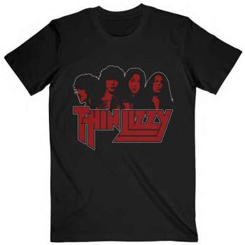 Thin Lizzy: Unisex T-Shirt/Band Photo Logo (Large)