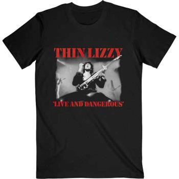Thin Lizzy: Unisex T-Shirt/Live & Dangerous (X-Large)