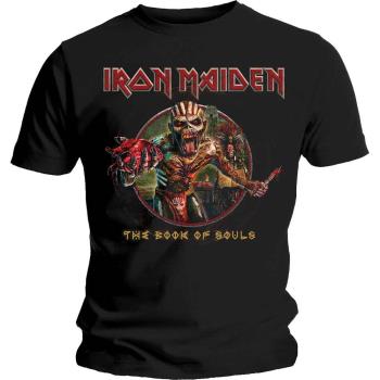 Iron Maiden: Unisex T-Shirt/Book of Souls Eddie Circle (X-Large)