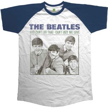 The Beatles: Unisex Raglan T-Shirt/You Can't Do That - Can't Buy Me Love (Medium)