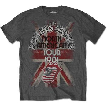 The Rolling Stones: Unisex T-Shirt/North American Tour 1981 (Medium)