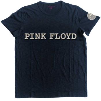 Pink Floyd: Unisex T-Shirt/Logo & Prism (Applique) (Large)