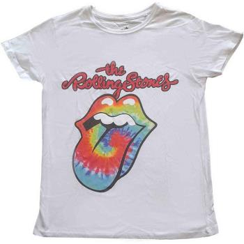 The Rolling Stones: Ladies T-Shirt/Tie Dye Tongue (10)