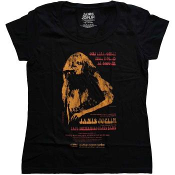 Janis Joplin: Ladies T-Shirt/Madison Square Garden (Soft Hand Inks) (Large)