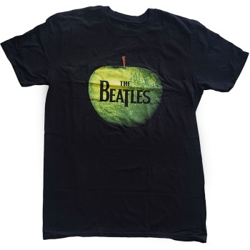 The Beatles: Unisex T-Shirt/Apple Logo (Black) (Large)