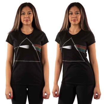 Pink Floyd: Ladies T-Shirt/Dark Side of the Moon (Embellished) (XX-Large)