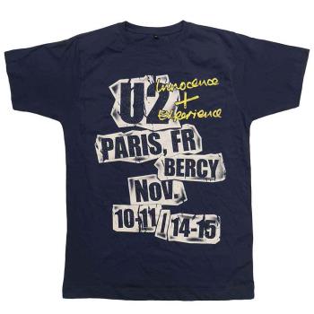 U2: Unisex T-Shirt/I+E Paris Event 2015 (Ex-Tour) (XX-Large)