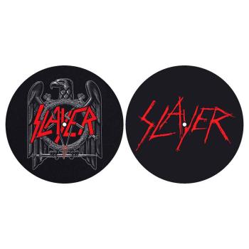 Slayer: Turntable Slipmat Set/Eagle/Scratched Logo (Retail Pack)