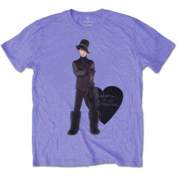 Prince: Unisex T-Shirt/Heart Purple (Large)
