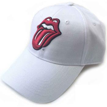 The Rolling Stones: Unisex Baseball Cap/Classic Tongue (White)