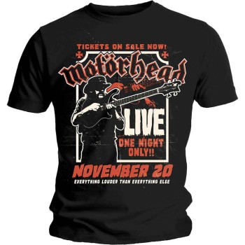 Motörhead: Unisex T-Shirt/Lemmy Firepower (Black) (Large)