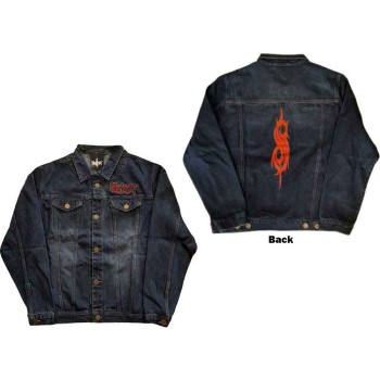 Slipknot: Unisex Denim Jacket/Tribal Logo (Back Print) (Large)