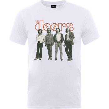 The Doors: Unisex T-Shirt/Band Standing (X-Large)