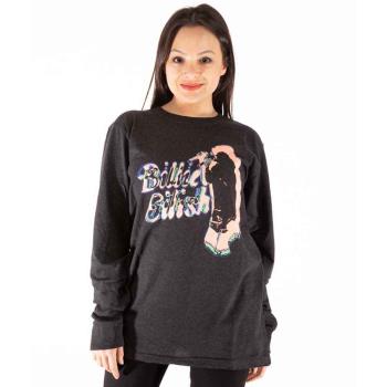 Billie Eilish: Unisex Long Sleeve T-Shirt/Neon Silhouette (XX-Large)