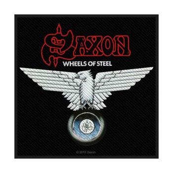 Saxon: Standard Woven Patch/Wheels of Steel
