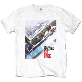 The Beatles: Unisex T-Shirt/Get Back Poster (Small)