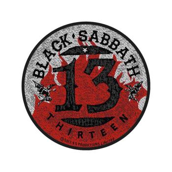 Black Sabbath: Standard Woven Patch/13 Flames Circular (Retail Pack)