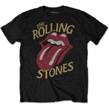 The Rolling Stones: Unisex T-Shirt/Vintage Typeface (Large)