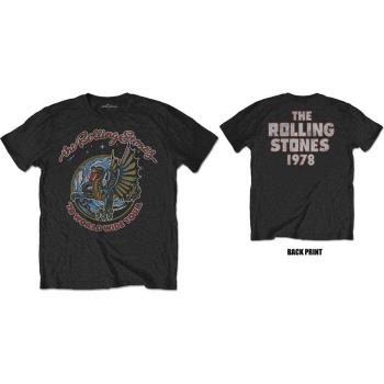 The Rolling Stones: Unisex T-Shirt/Dragon '78 (Back Print) (Medium)