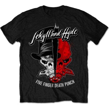 Five Finger Death Punch: Unisex T-Shirt/Jekyll & Hyde (Black) (X-Large)