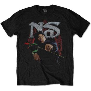 Nas: Unisex T-Shirt/Red Rose (Small)