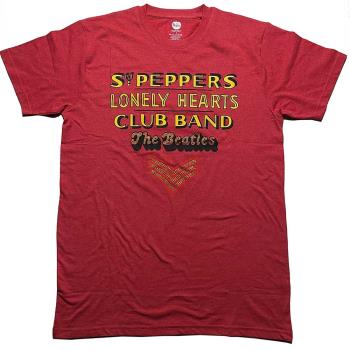 The Beatles: Unisex T-Shirt/Sgt Pepper Stacked (Embellished) (Large)