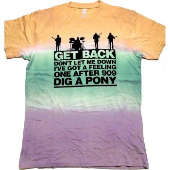 The Beatles: Unisex T-Shirt/Get Back Gradient (Wash Collection) (Medium)