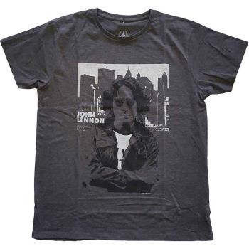John Lennon: Unisex T-Shirt/Skyline (Medium)