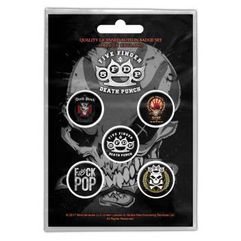 Five Finger Death Punch: Button Badge Pack/Logos (Retail Pack)