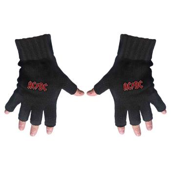 AC/DC: Unisex Fingerless Gloves/Classic Red Logo