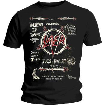 Slayer: Unisex T-Shirt/Haunting 84 Flier (Large)