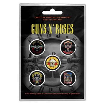 Guns N Roses: Guns N' Roses Button Badge Pack/Bullet Logo (Retail Pack)