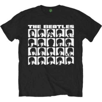 The Beatles: Unisex T-Shirt/Hard Days Night Faces Mono (Medium)