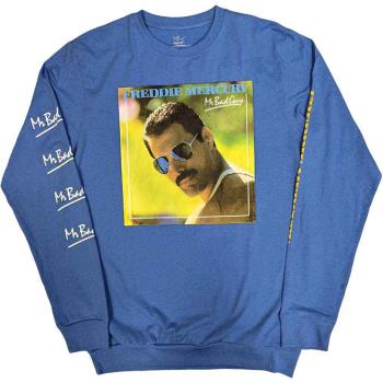 Freddie Mercury: Unisex Long Sleeve T-Shirt/Mr Bad Guy (Sleeve Print) (Medium)