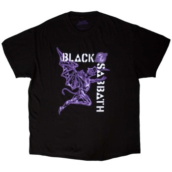 Black Sabbath: Unisex T-Shirt/Retro Henry (Black) (Large)
