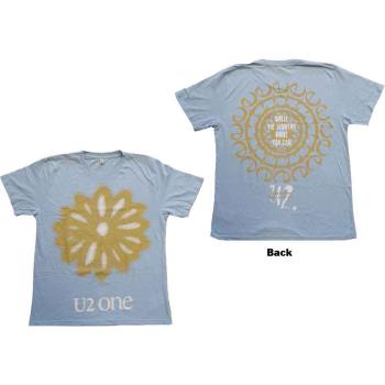 U2: Unisex T-Shirt/Glastonbury 2011 Smell the Flowers (Back Print) (Ex-Tour) (Medium)