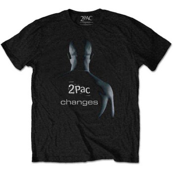 Tupac: Unisex T-Shirt/Changes (Black) (Large)
