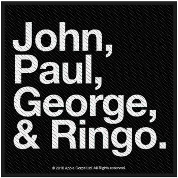 The Beatles: Standard Patch/John, Paul, George & Ringo