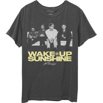 All Time Low: Unisex T-Shirt/Faded Wake Up Sunshine (X-Large)