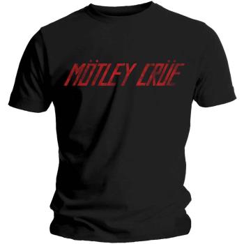 Mötley Crue: Unisex T-Shirt/Distressed Logo (Large)
