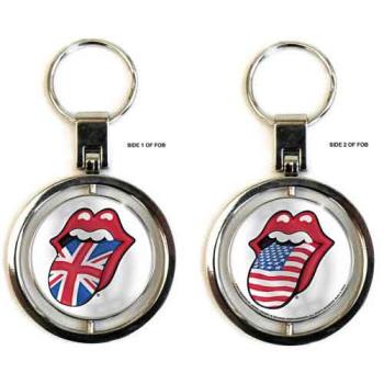 The Rolling Stones: Keychain/UK & US Tongues (Spinner)