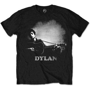 Bob Dylan: Unisex T-Shirt/Guitar & Logo (Medium)