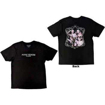 BlackPink: Unisex T-Shirt/Pink Venom (Back Print) (Large)