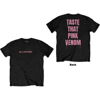 BlackPink: Unisex T-Shirt/Taste That (Black) (Back Print) (XX-Large)