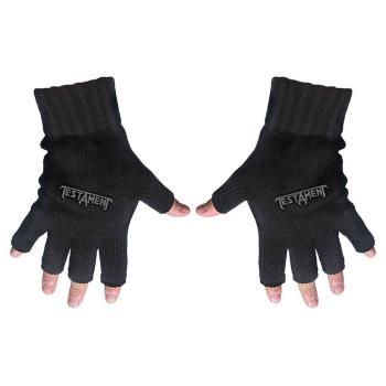 Testament: Unisex Fingerless Gloves/Logo