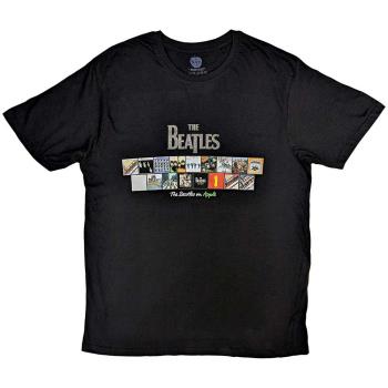 The Beatles: Unisex Hi-Build T-Shirt/Albums on Apple (Large)