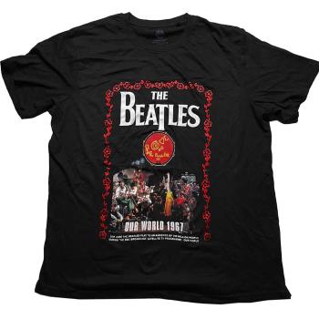 The Beatles: Unisex T-Shirt/Our World 1967 (X-Large)