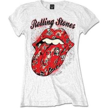 The Rolling Stones: Ladies T-Shirt/Tattoo Flash (X-Large)
